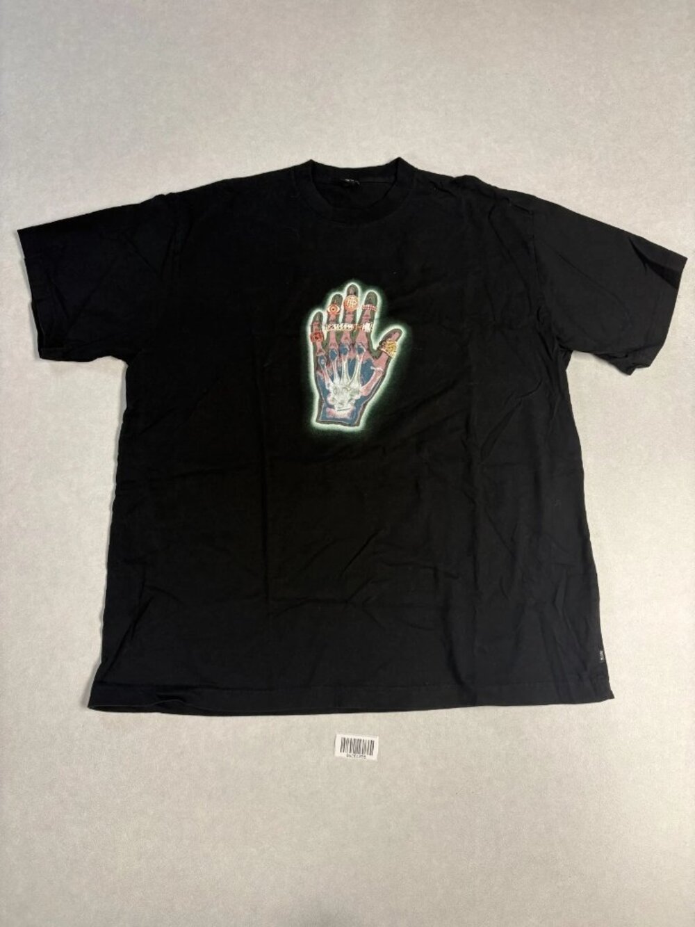 Patta Mens Healing Hands Graphic Tee T-Shirt Black Size XXL